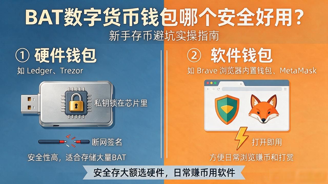 bat数字货币钱包哪个安全好用?新手存币避坑实操指南