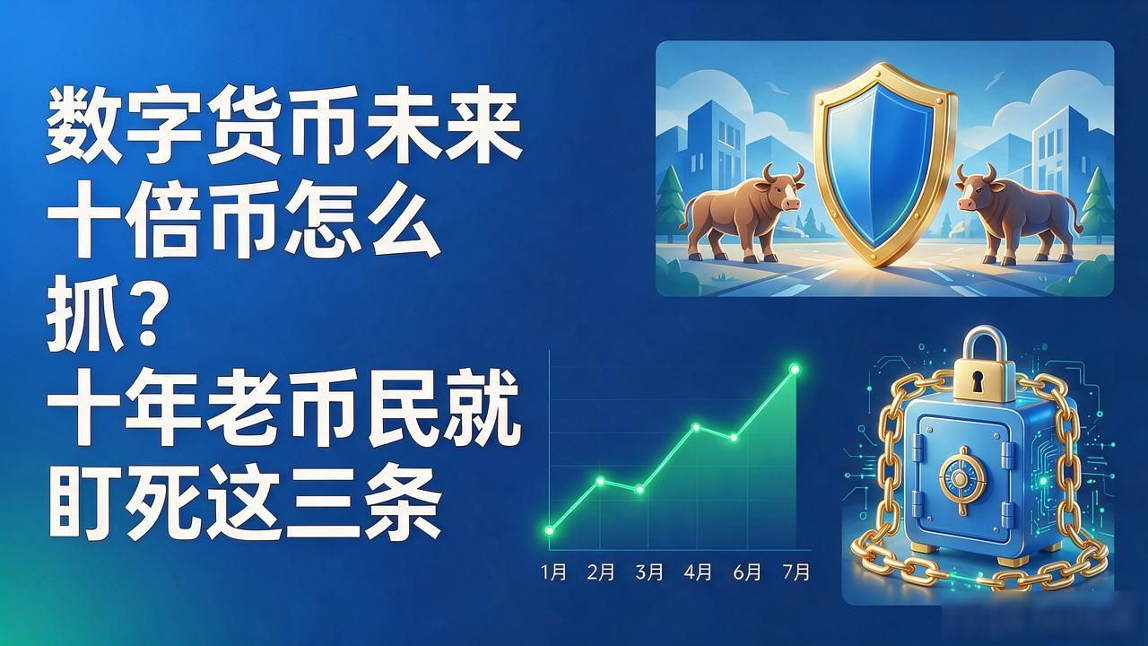 数字货币未来十倍币怎么抓?十年老币民就盯死这三条