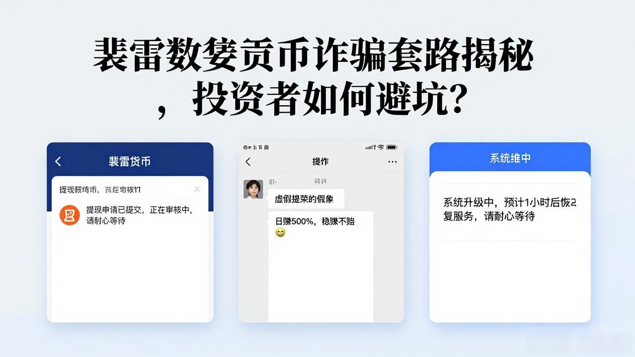 裴雷数字货币诈骗套路揭秘,投资者如何避坑?