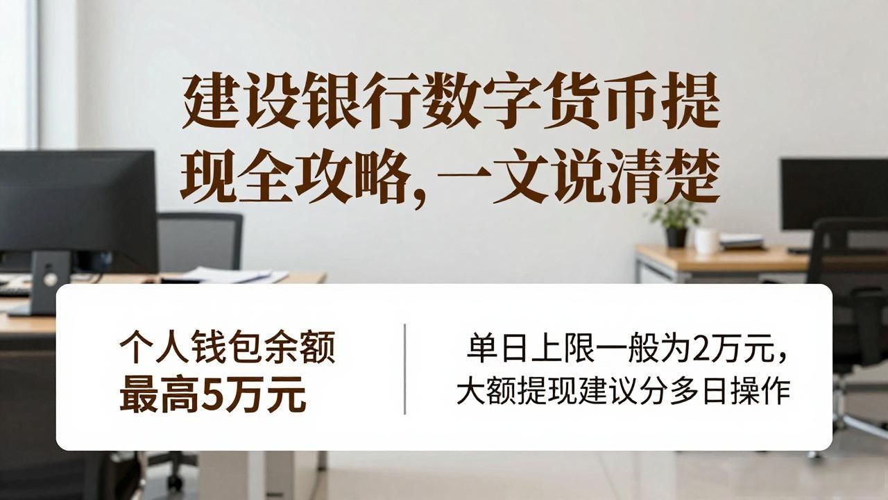 建设银行数字货币提现全攻略,一文说清楚