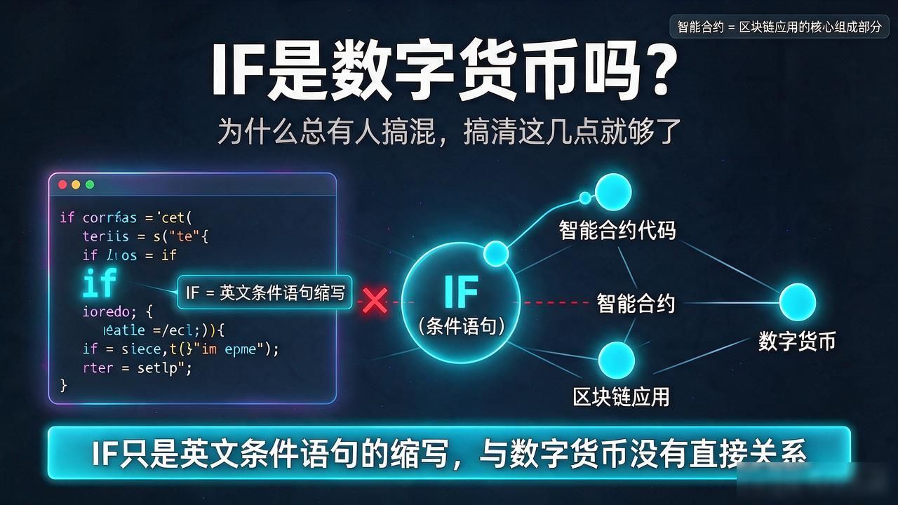 IF是数字货币吗?为什么总有人搞混,搞清这几点就够了