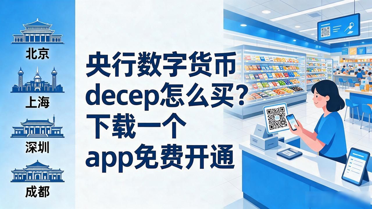 央行数字货币dcep怎么买?下载一个App免费开通