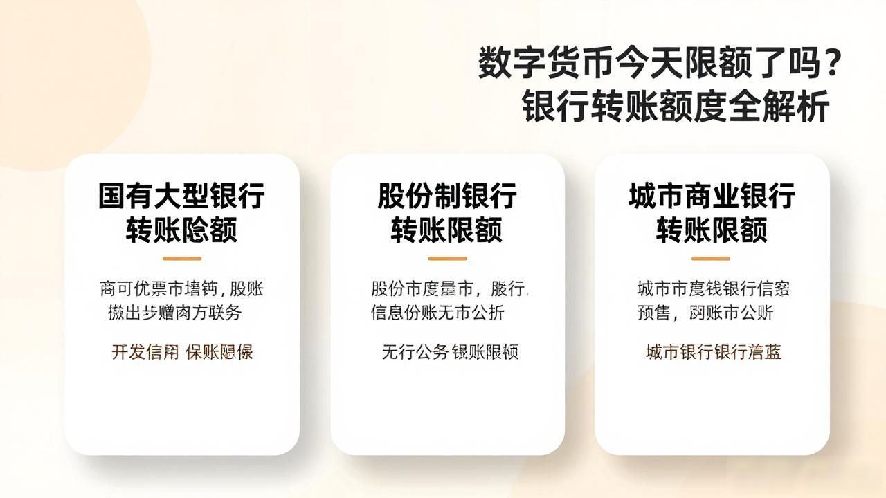 数字货币今天限额了吗?银行转账额度全解析