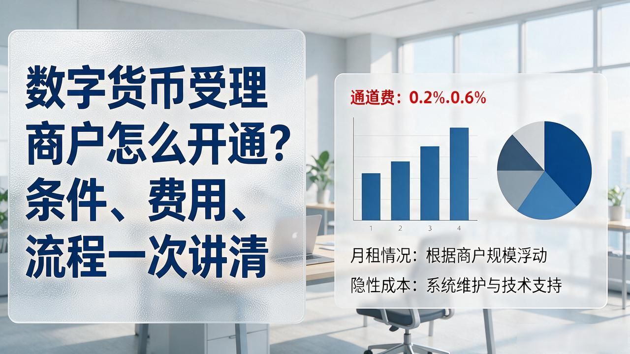 数字货币受理商户怎么开通?条件、费用、流程一次讲清