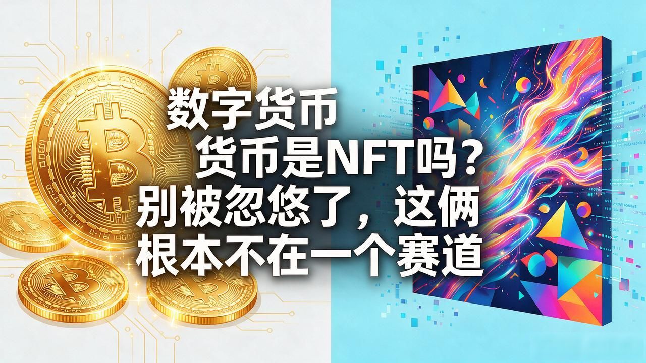 数字货币是NFT吗?别被忽悠了,这俩根本不在一个赛道