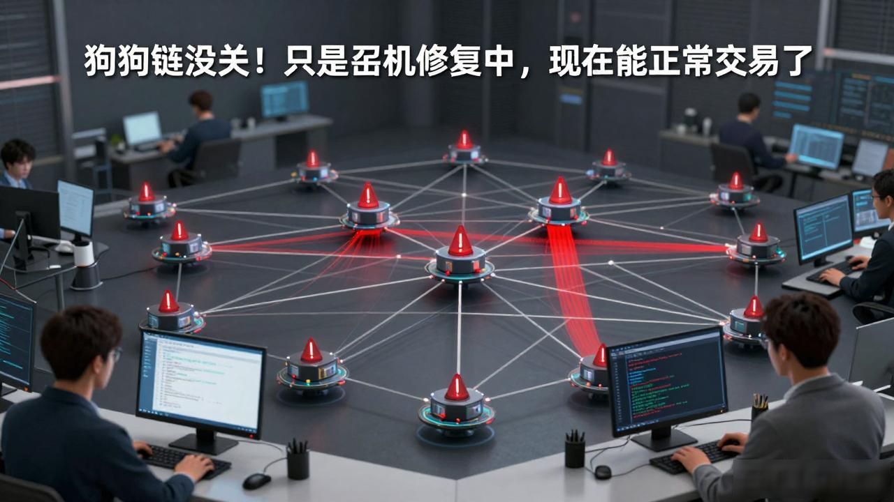 狗狗链没关!只是宕机修复中,现在能正常交易了