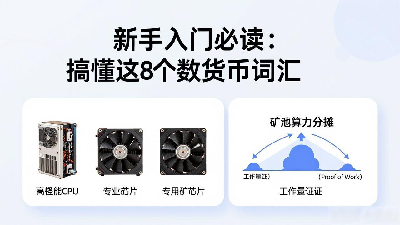 新手入门必读:搞懂这8个数字货币词汇
