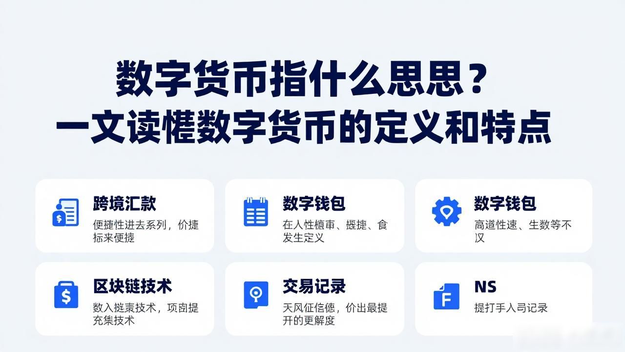 数字货币指什么意思?一文读懂数字货币的定义和特点