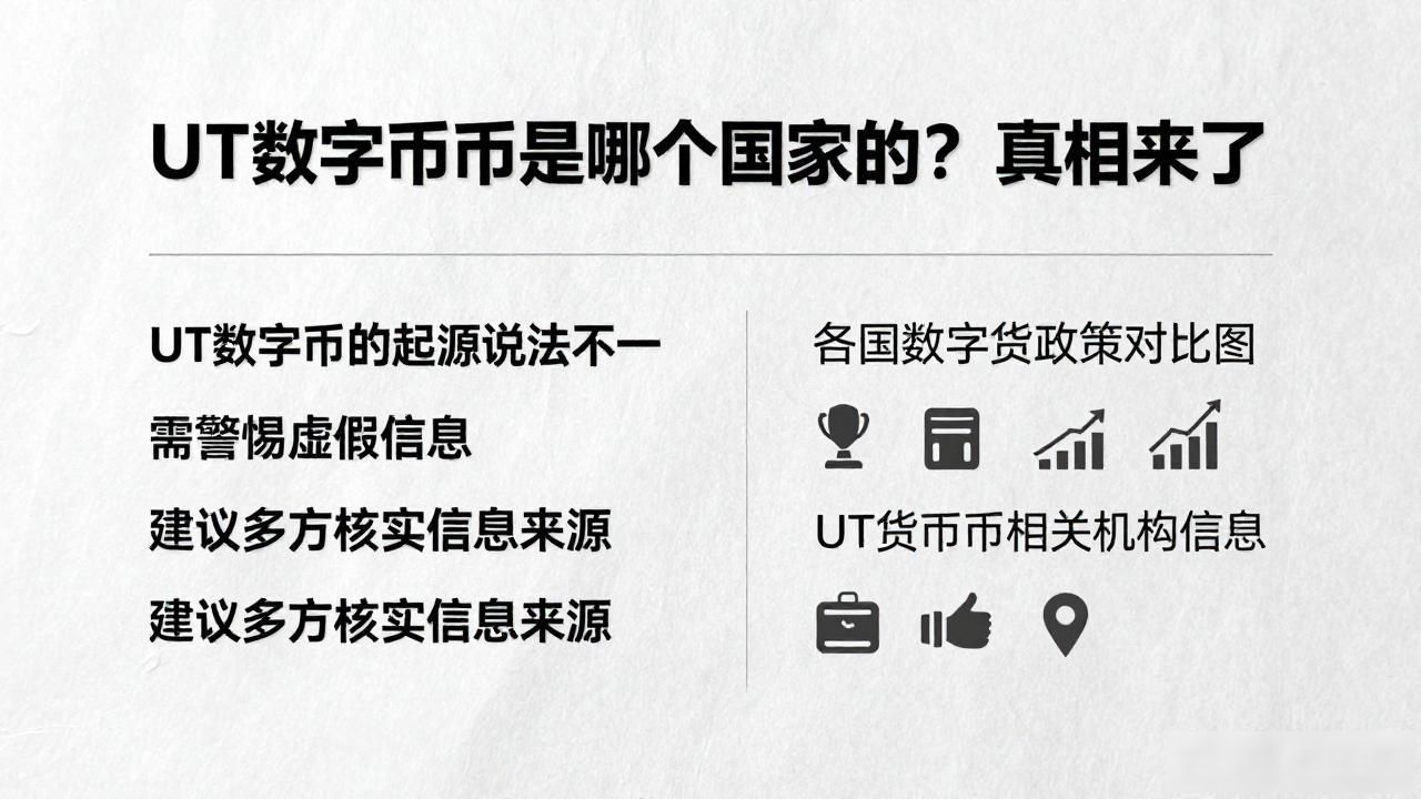 UT数字货币是哪个国家的?真相来了